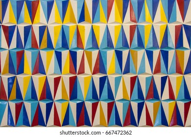 Colorful triangle pattern