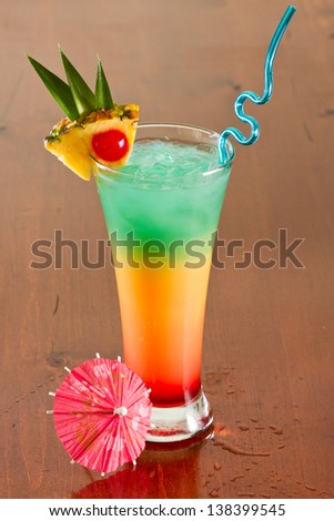 Similar – Colorful Cocktail on a Table at a Restaurant