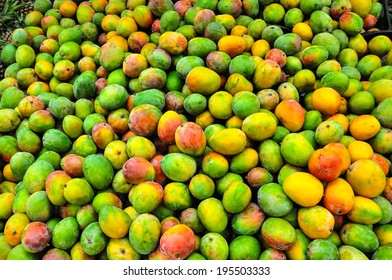 Colorful Of Tropical Mango In South America -Peru