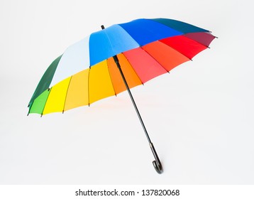 Colorful Umbrella Isolated On White