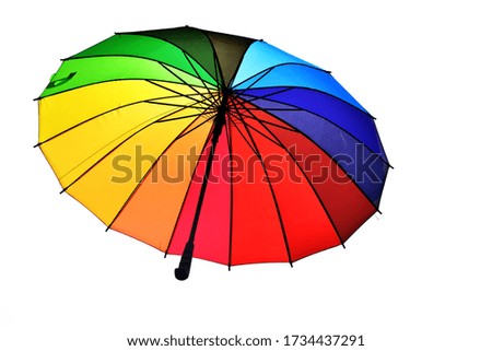 Similar – Image, Stock Photo Rainbow Parasol