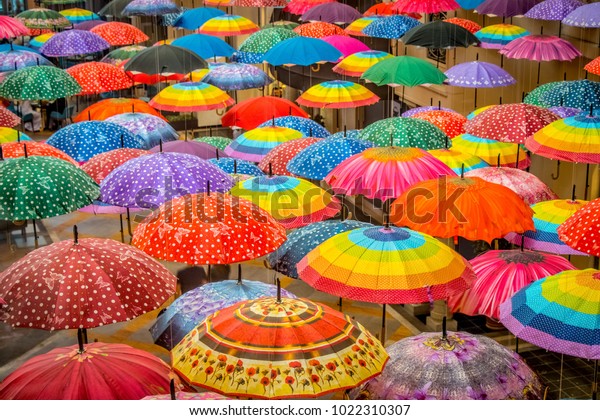 Colorful Umbrellas Hanging Dubai Mall Stock Photo 1022310307 | Shutterstock