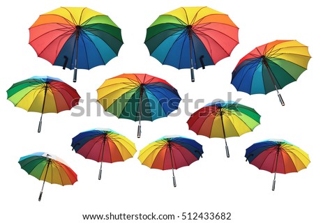 Similar – Image, Stock Photo Rainbow Parasol