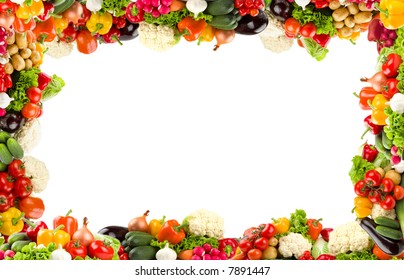 Colorful Vegetable Frame