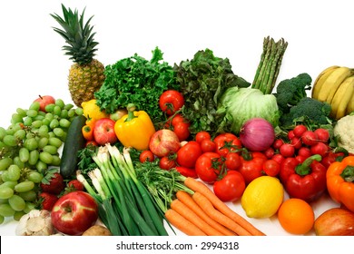 Colorful Vegetables and Fruits