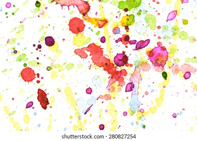 Colorful Vivid Water Color Splash Background Stock Photo 280827254 ...