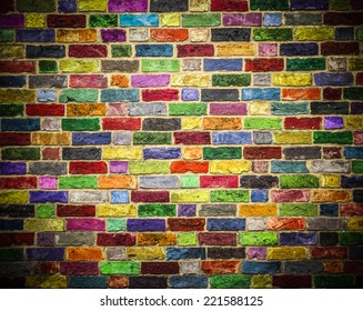 Colorful Wall Stock Photo (Edit Now) 221588122