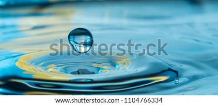 colorful water drop splash