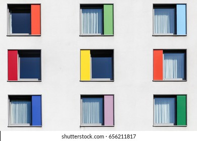 Colorful windows Stock Photo