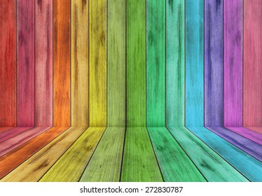 Colorful Wood Background