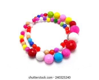 Colorful Wood Bead Necklace