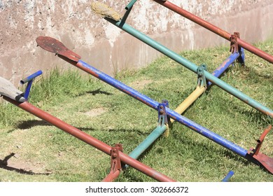 Colorful Wooden See Saw