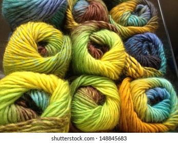 Colorful Yarn skeins