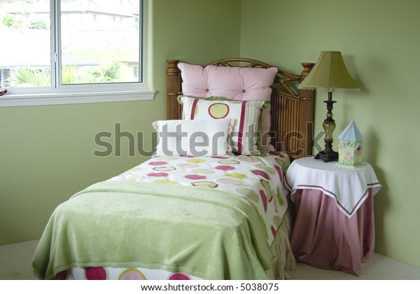 Colorful Young Girls Bedroom Stock Photo Edit Now 5038075