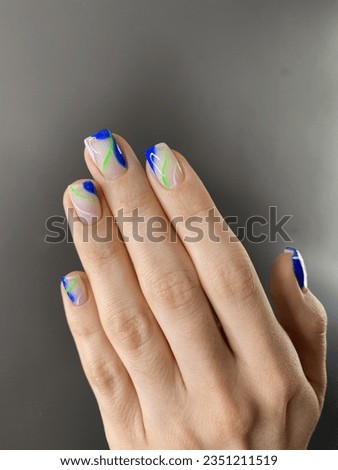 Colorfull nail party for girls