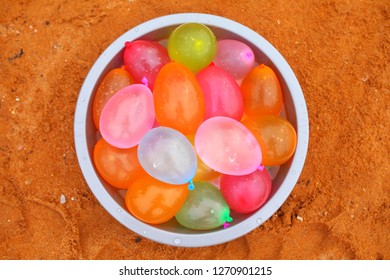 Colorfull Water Ballon View From Top