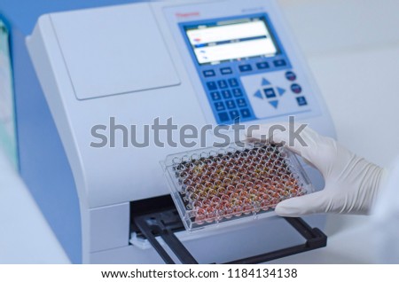 Colorimetric determination by using microplate reader