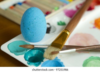 Coloring Colorful Easter Eggs