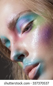 colorized face