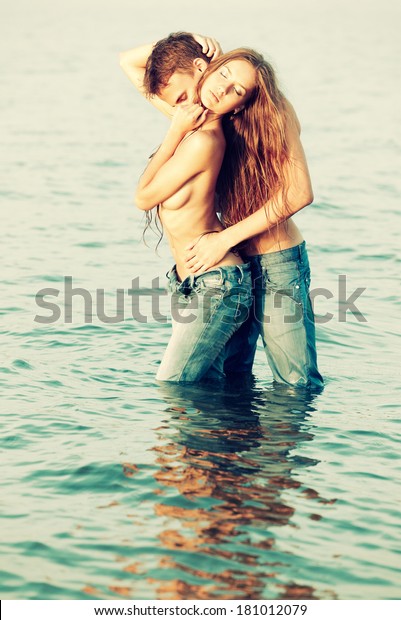 Colorized Vintage Outdoor Portrait Beautiful Romantic Stock Photo Edit Now 181012079