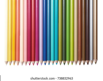 colorpencil isolated on white background