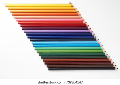 colorpencil isolated on white background