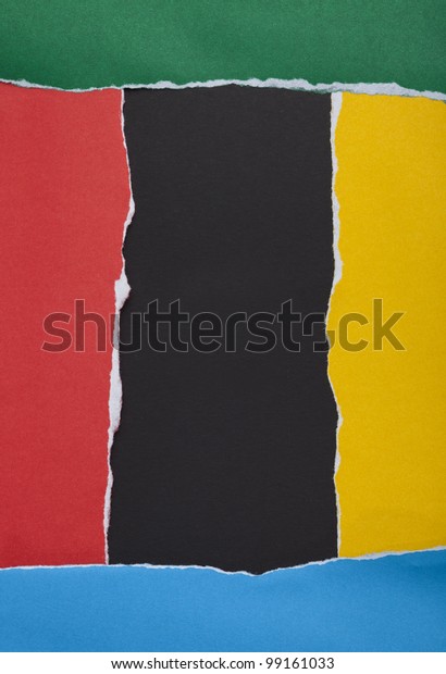colors frame Ripped paper\
background