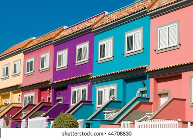 A lot of colors houses in town - Powered by Shutterstock