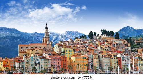 Colors Of Southern Europe - Menton - Beautiful Town, Border Franc