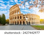 Colosseum (Coliseum) building in spring, Rome, Italy