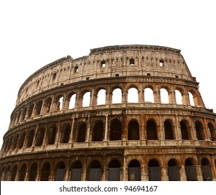  Colosseum Or Coliseum  In Rome, Isolated