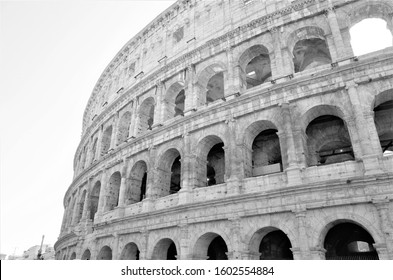 the Colosseum (colosseo) in Rome Italy 
