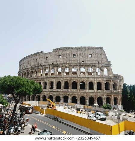The Colosseum is an elliptical amphitheatre in the centre of the city of Rome, Italy