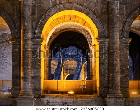 Similar – Image, Stock Photo Illuminated Colosseum at night, long exposure.
