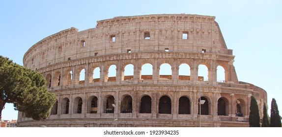 Colosseum is an oval amphitheatre in the centre of the city of Rome, Italy