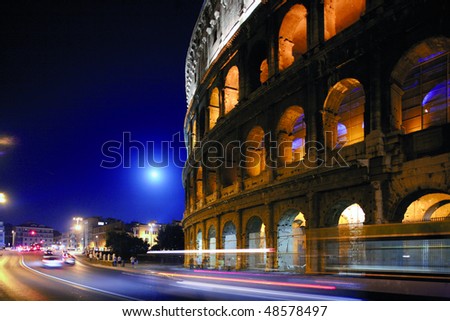 The Colosseum or Roman Coliseum, originally the Flavian Amphitheatre, is an elliptical amphitheatre in the center of the city of Rome, Italy, the largest ever built in the Roman Empire.