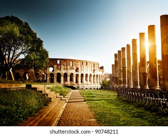 Colosseum In Rome, Italy