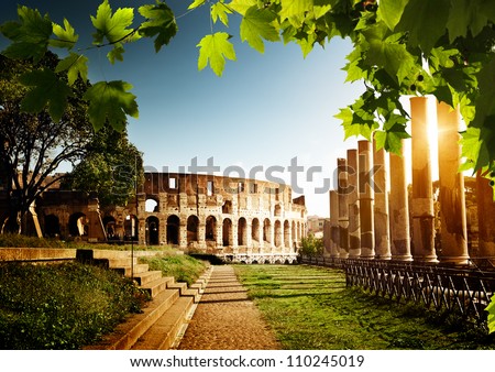 Similar – Image, Stock Photo Roman Forum Clouds Rome