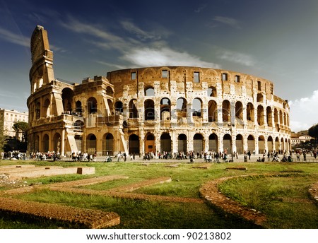 Similar – Image, Stock Photo Roman Forum Clouds Rome