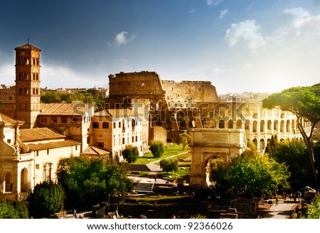 Similar – Image, Stock Photo Roman Forum Clouds Rome