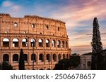 Colosseum in Rome, Italy. Famous landmark and top travel destination