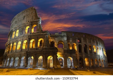 The Colosseum, the world famous landmark in Rome