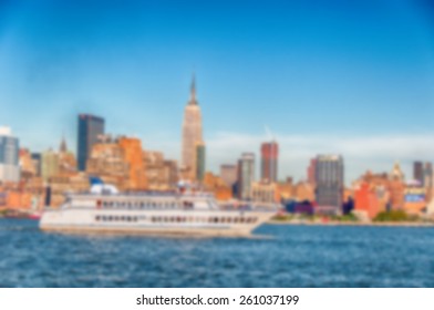 Colour blurred defocus background image from NYC