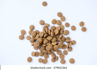 Colour Picture Of Kibble On White Background