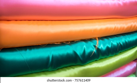 Colour Satin Fabric Background