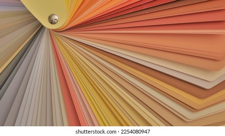 Colour swatches book. Rainbow sample colors catalogue. - Shutterstock ID 2254080947