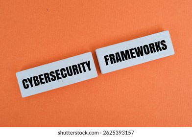 A coloured block with text SECURITY FRAMEWORKS