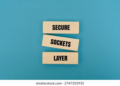 A coloured blocks with text 