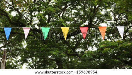 Coloured flags 