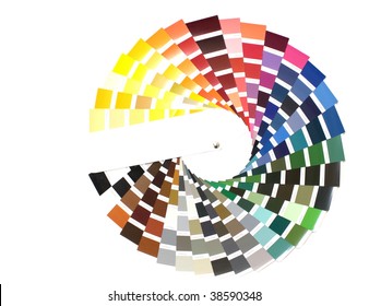 farbige Palette auf Papier